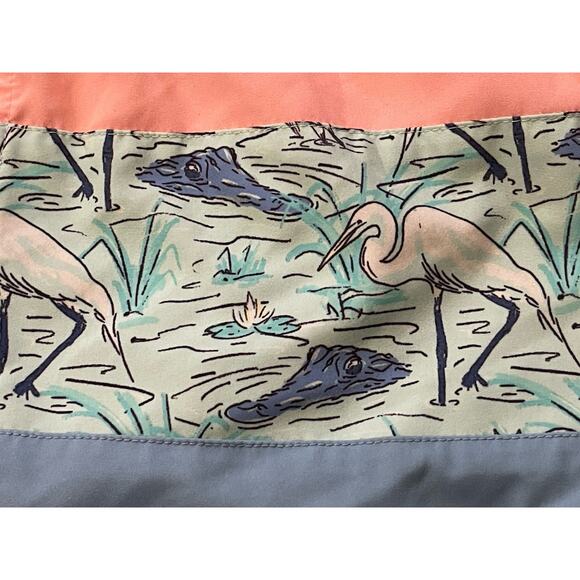 Vineyard Vines Chappy Swim Trunks Swimsuit Pelican Stripe Boys XL 18 or Men's S - Picture 4 of 6